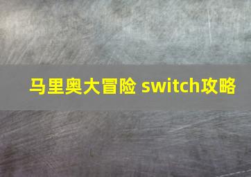 马里奥大冒险 switch攻略